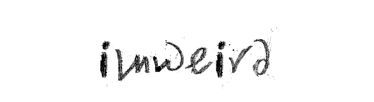 imWeird  font caratteri gratis