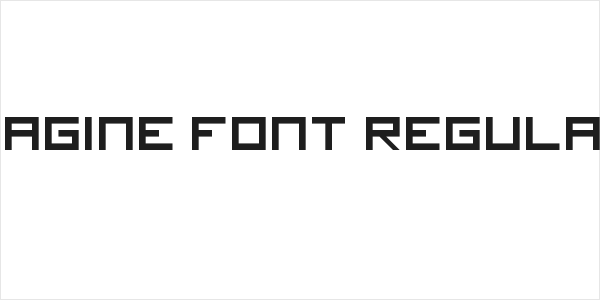 imagine font Regular Logo