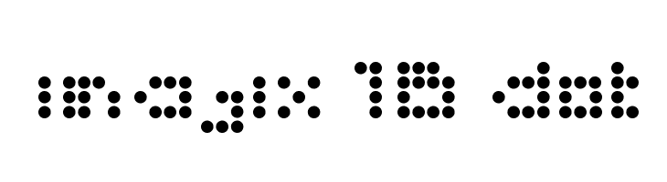 imajix 16 dot  font caratteri gratis