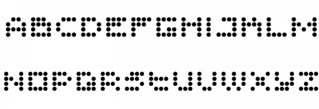 imajix 16 dot Schriftart Groß