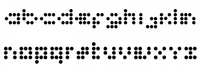 imajix 16 dot Шрифта строчной