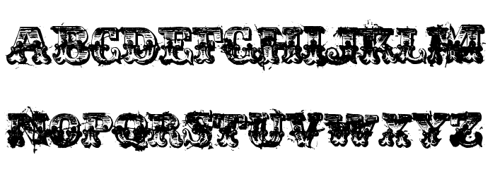 immoral Font LOWERCASE
