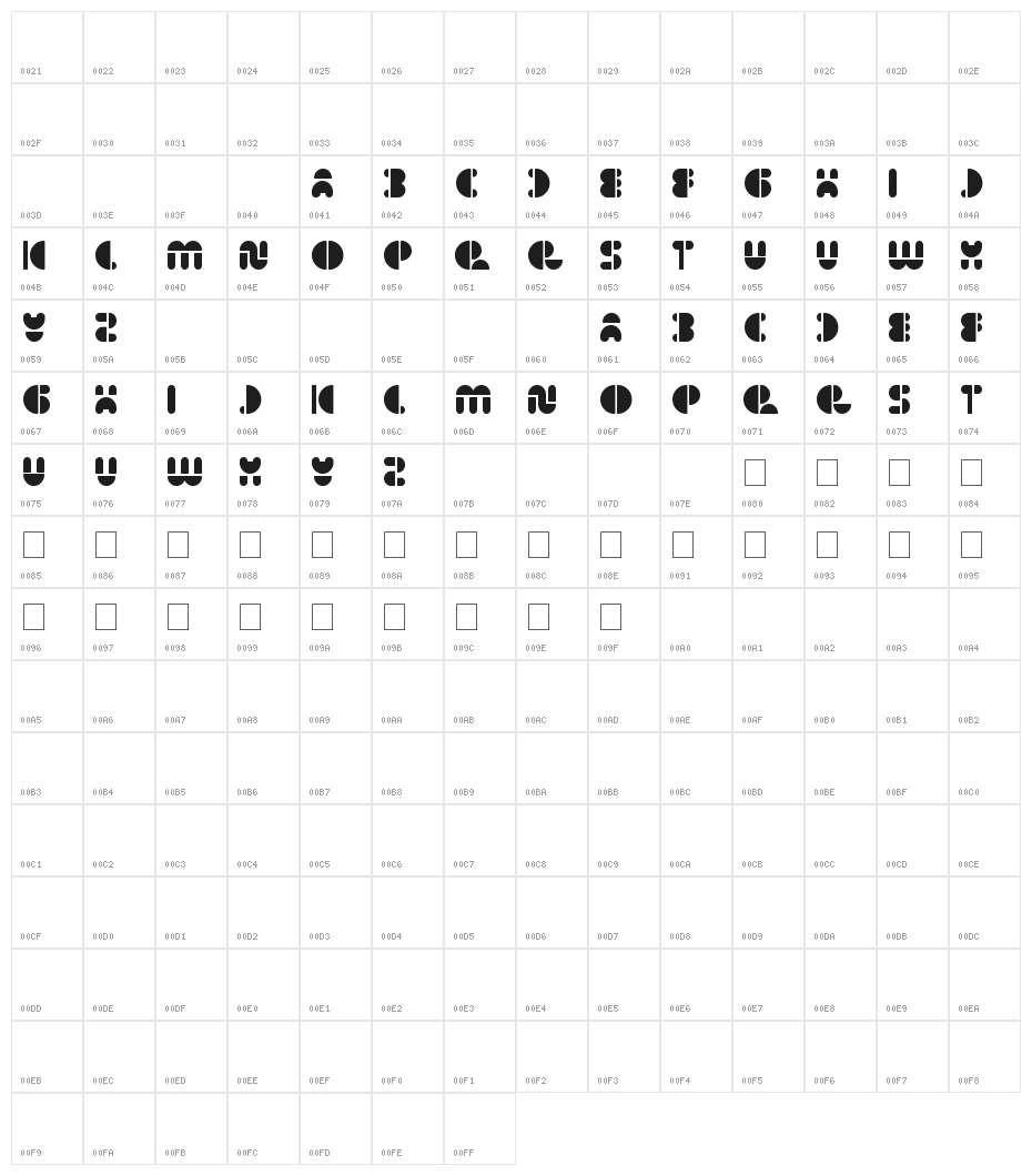 impulse of heart Character Map