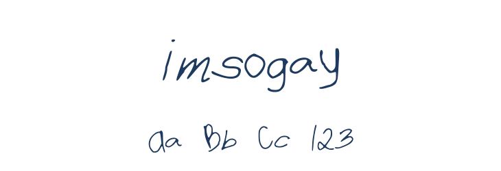 imsogay Font Preview