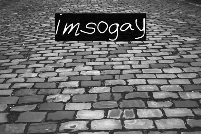 imsogay Font examples