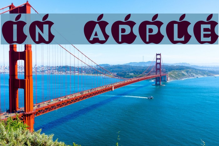 IN APPLE Font examples