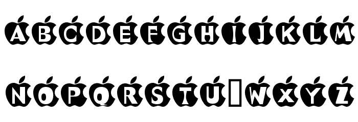 IN APPLE Font LOWERCASE