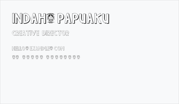 INDAH-PAPUAKU Business Card