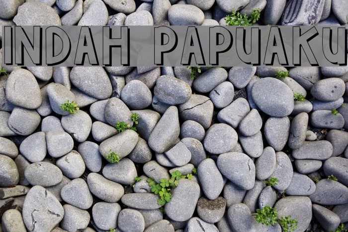 INDAH PAPUAKU Font examples