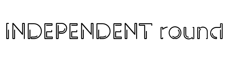 INDEPENDENT round  Fuentes Gratis Descargar