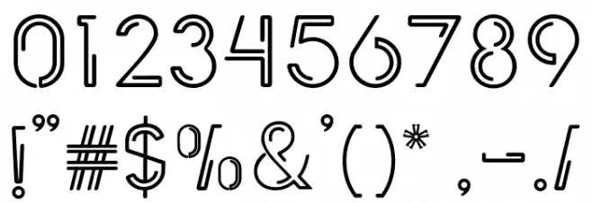 INDEPENDENT-round Font OTHER CHARS