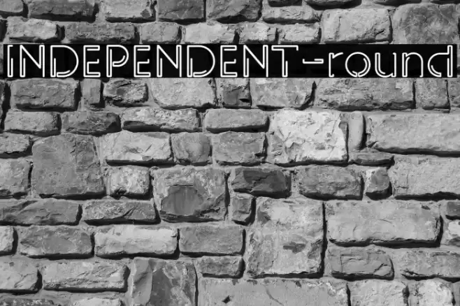 INDEPENDENT-round Font examples