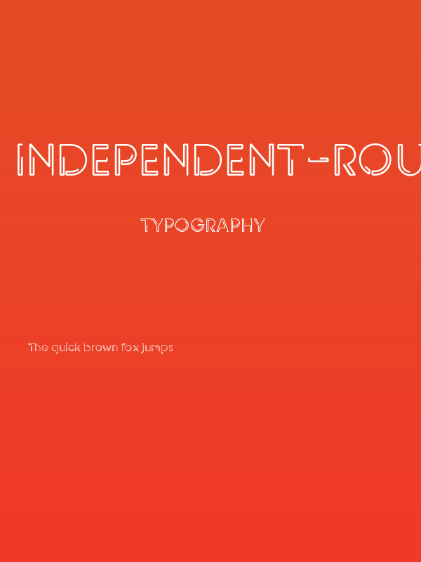INDEPENDENT-round Poster