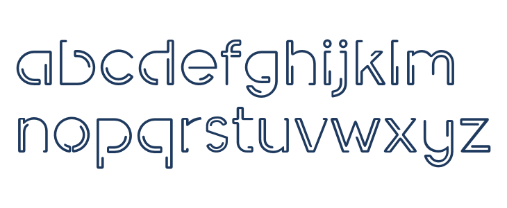 INDEPENDENT-round Lowercase