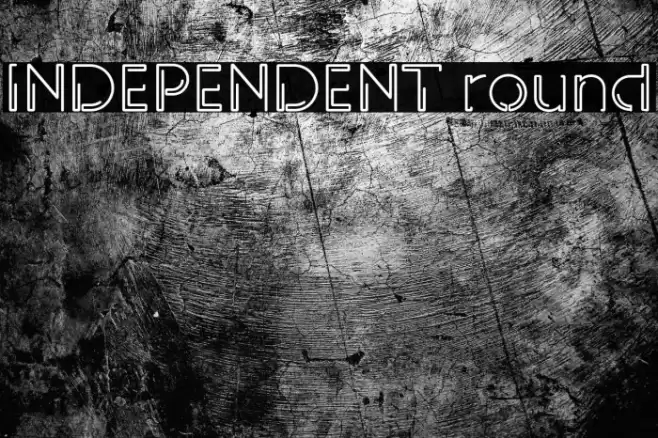 INDEPENDENT round Font examples