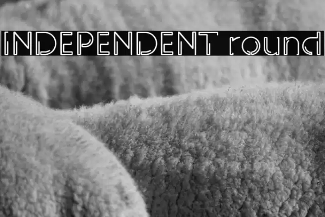 INDEPENDENT round Font examples