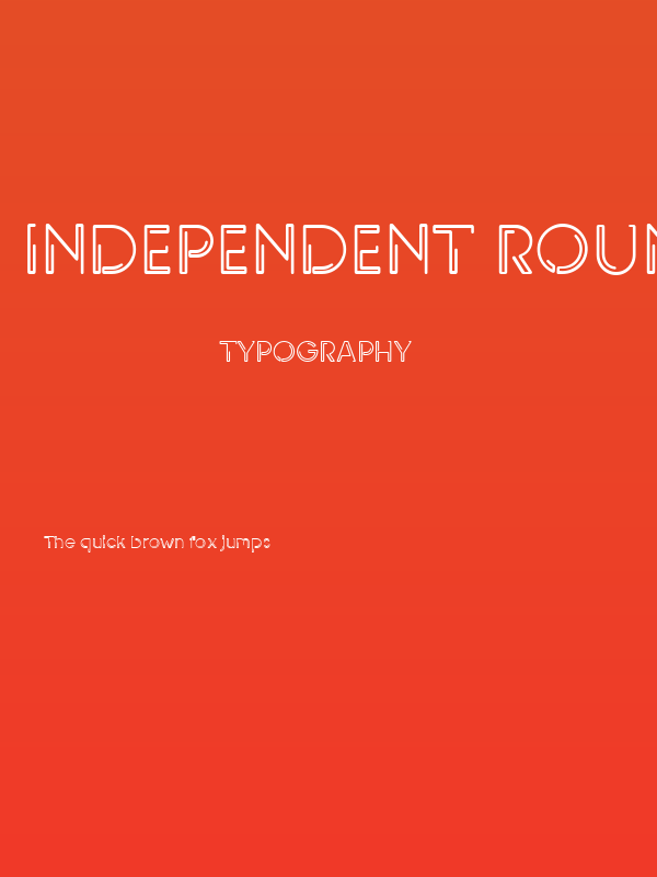INDEPENDENT round Poster
