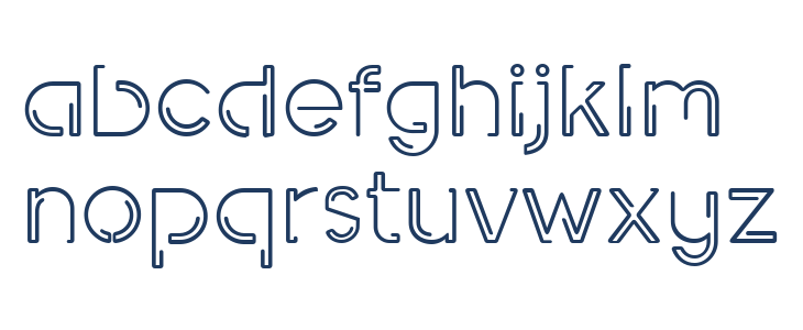 INDEPENDENT round Lowercase