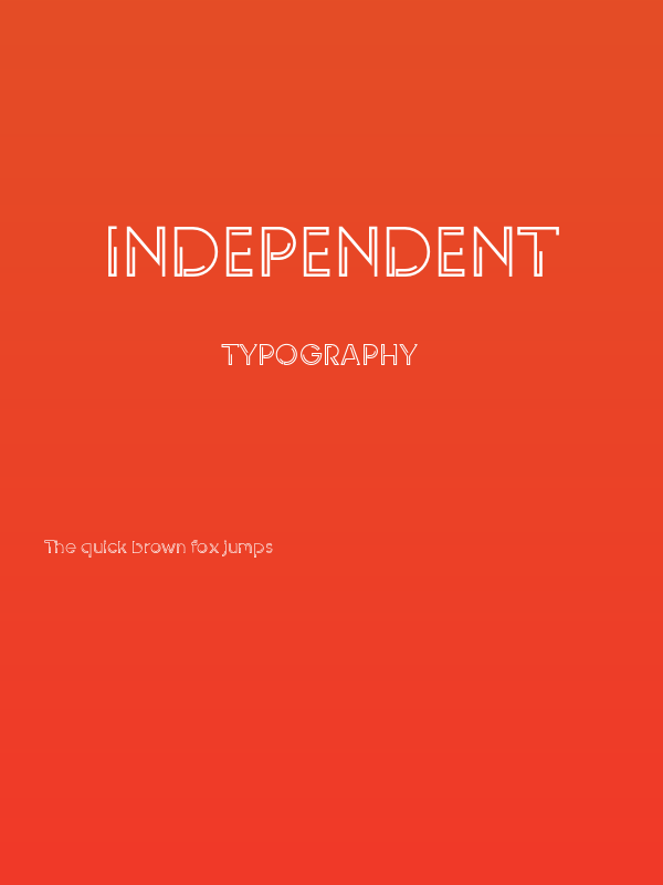 INDEPENDENT Poster