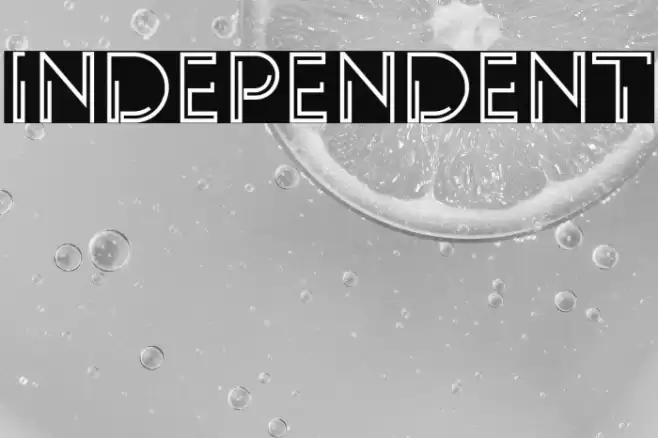 INDEPENDENT Font examples