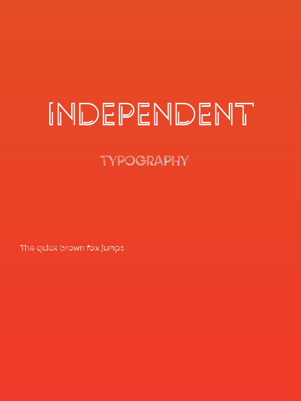INDEPENDENT Poster