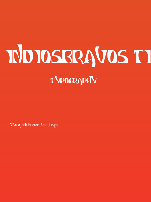 INDIOSBRAVOS TITLING Poster