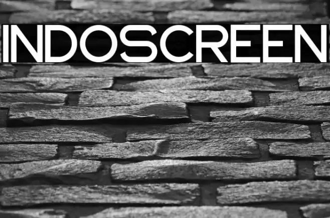 INDOSCREEN Font examples