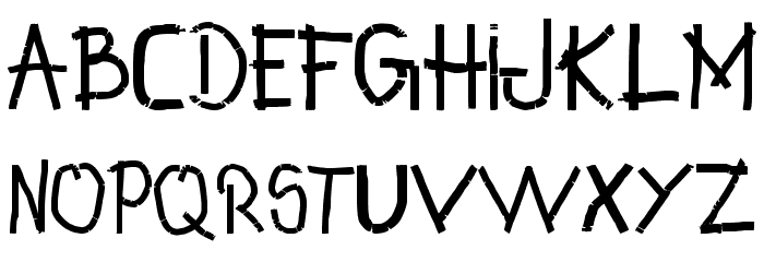 INF MarkerTK Font LOWERCASE