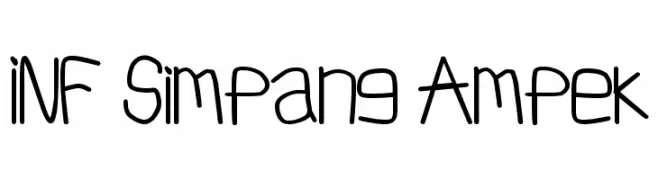 INF Simpang Ampek  免费字体下载