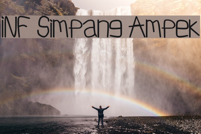 INF Simpang Ampek Font examples
