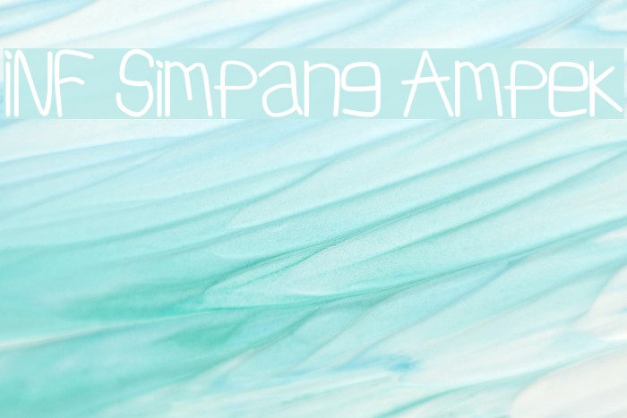 INF Simpang Ampek Font examples