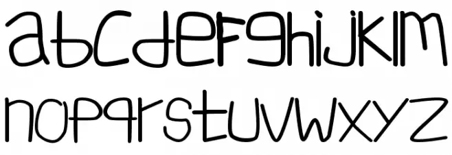 INF Simpang Ampek Schriftart Kleinbuchstaben