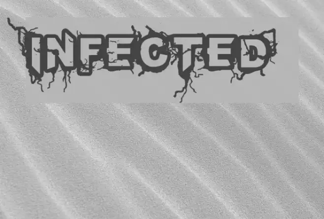 INFECTED Font examples