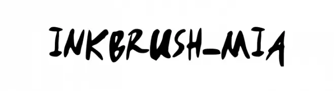 INKBRUSH-MIA  Скачать бесплатные шрифты