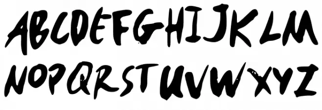 INKBRUSH-MIA フォント 大文字