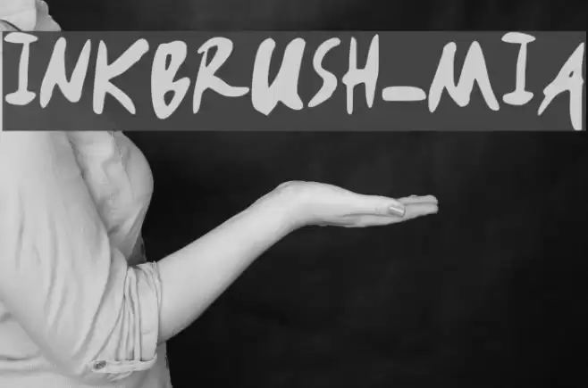 INKBRUSH-MIA Font examples