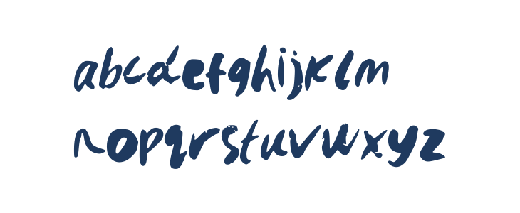 INKBRUSH-MIA Lowercase