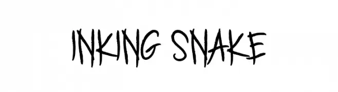 INKING SNAKE  font caratteri gratis