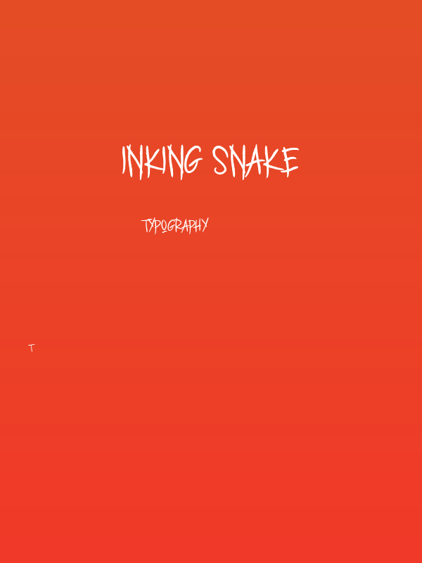 INKING SNAKE Poster