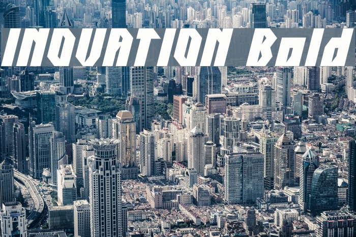 INOVATION Bold Font examples