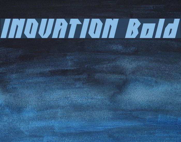 INOVATION Bold Font examples