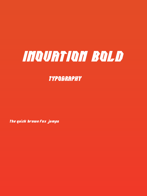 INOVATION Bold Poster
