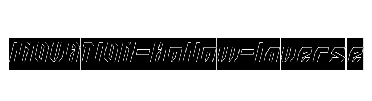 INOVATION-Hollow-Inverse  Frei Schriftart Herunterladen