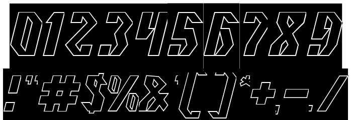 INOVATION-Hollow-Inverse Font OTHER CHARS