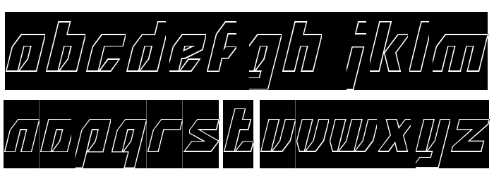 INOVATION-Hollow-Inverse Font LOWERCASE