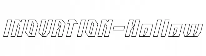 INOVATION-Hollow  नि: शुल्क फ़ॉन्ट्स डाउनलोड
