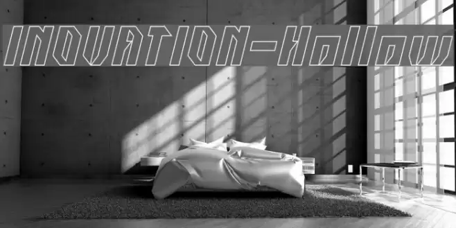 INOVATION-Hollow Font examples