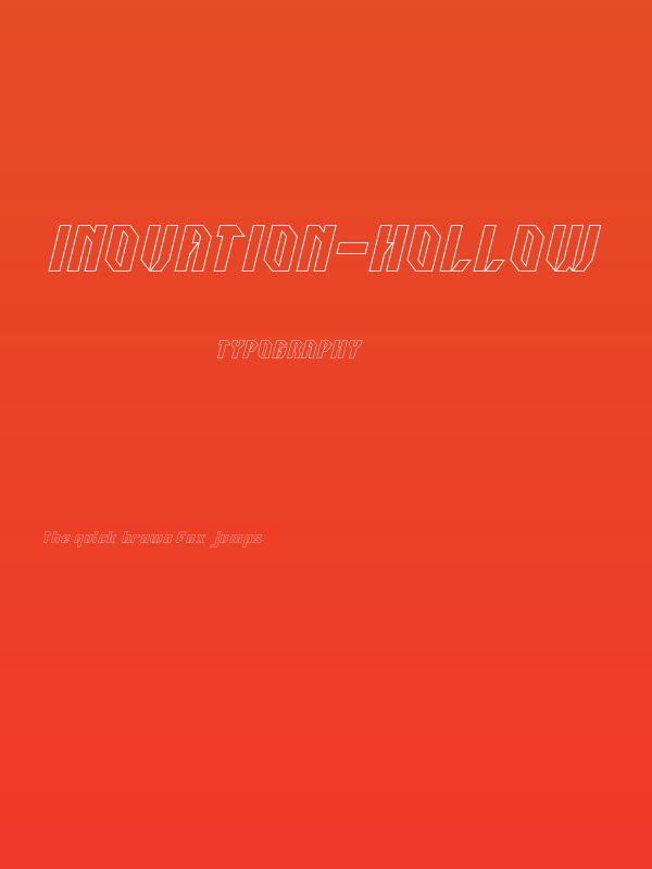 INOVATION-Hollow Poster