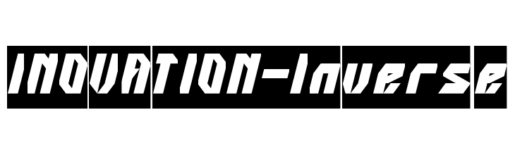 INOVATION-Inverse  フリーフォントのダウンロード