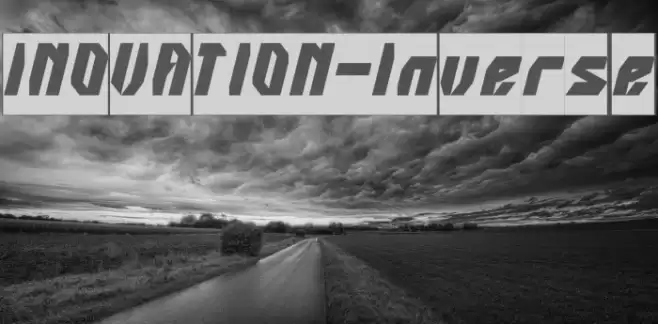 INOVATION-Inverse Font examples